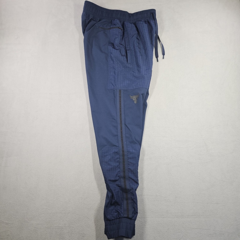 Under Armour Project Rock Joggers Mens Size Medium Track Pants Pockets Loose Gym - Picture 6 of 12